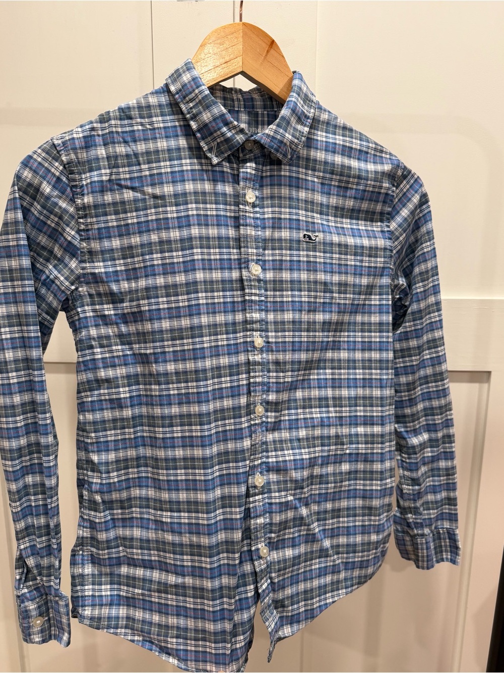 Vineyard Vines Blue Plaid Button-Down Shirt